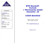 Bild BTM BAUSTOFF-TECHNIK + MISCHWERKE Gesellschaft mit beschränkter Haftung