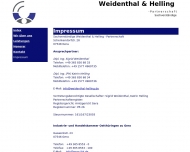 Website Sachverständige Weidenthal & Helling - Partnerschaft Sachverständige für Grundstücks- u. Gebäudebewertung