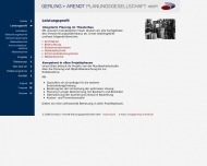 Website GERLING + ARENDT PLANUNGSGESELLSCHAFT