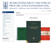 Bild Schneider Hans Dr. musikwiss.Verlag