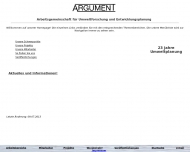 Bild ARGUMENT GmbH - Arbeitsgemeinschaft fr Umweltforschung und Entwicklungsplanung