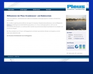 Website PLEUS Grundwasser- und Bodenschutz