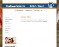Website Holzwerkst�tte Schiefer