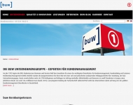 Website buw Unternehmensgruppe