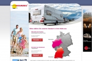 Website Hymer Freizeitpark Zweigndl. der Fa. Caramobil Müller