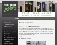 Website Werbetechnik Kleiner