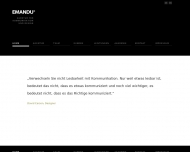 Website EMANDU | Agentur für Kommunikation und Design