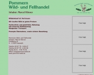Bild Pommern Wild- und Fellhandel