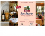 Website Zum Zecher Eiscaf� und Restaurant
