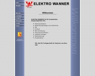 Website Wanner Jürgen Elektroinstallation