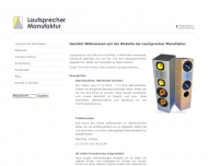 Bild Lautsprecher Manufaktur Ges. zur Herstellung elektroakustischer Bauelemente