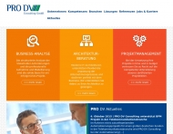 PRO DV Consulting Business-Analyse, Architektur-Beratung, Projektmanagement, Dortmund, N?rnberg