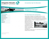 Website Anlagenbau Stampfer