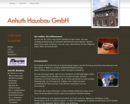 Website Anhuth Hausbau