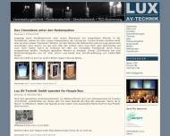 Bild LUX AV-Technik GmbH Video- , Projektions- , Konferenz u. Simultananlagen