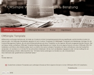 CMSimple Webtemplatedesign Beratung CMSimple Template