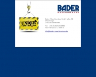 Bild Bader Maschinenbau GmbH & Co. KG