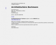Website Bochmann Gerd Dipl.-Ing. Architekturbüro