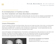Website Frick , Reichert Architekten
