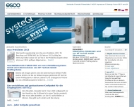 Website esco Metallbaubeschlag-Handel Gesellschaft