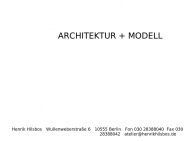 Bild ARCHITEKTUR + MODELL Hilsbos Henrik Dipl.-Ing.